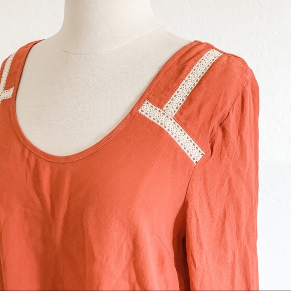 NWT SOMEDAYS LOVIN Burnt Orange Blouse - Picture 5 of 13